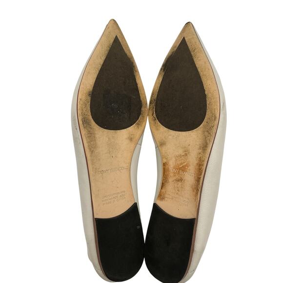 Tony Bianco 'Joop' Cream Leather Flat Size 7 - Picture 6 of 6